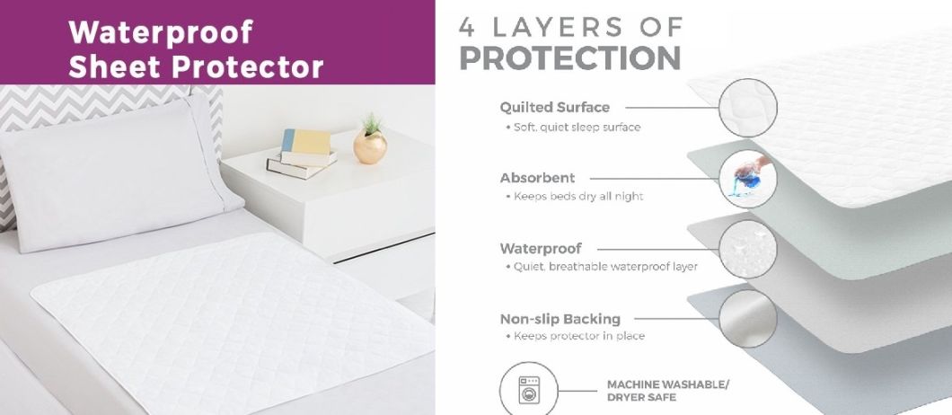 具有高吸水性填充层的防水床垫